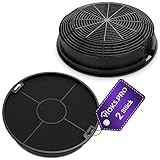 Vioks.pro Set 2x Dunstabzugshaube Filter 150 mmØ Ersatz für Whirlpool 481248048212 Type47 Abzugshaube Filter/Kohlefilter für Dunstabzugshaub