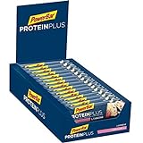 PowerBar Protein Plus + L-Carnitine Raspberry-Yoghurt 30x35g - Protein Riegel + Magnesium Calcium und L-Carnitin