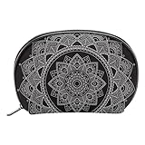 Henna Kosmetiktasche mit Mandala-Blumen-Motiv, Reise-Make-up-Tasche, Clutch, praktische Geldbörse, Organizer für Damen und Mädchen