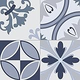 Feinsteinzeug Wand- und Bodenfliese Keramikfliese Fliese CAVALIER BLUE 16.5 x 16.5, Inhalt:1.1 m² (40 Fliesen)