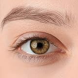Stark deckende, natürliche Kontaktlinsen in der Farbe Passion Brown, aus der PREMIUM Kollektion geeignet für dunkle Augen, Silikon Hydrogel der Marke LUXDELUX