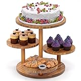 HURZMORO Etagere,Etagere 4 Etagen für 50 Cupcakes,Cupcake Ständer für Desserts, Kuchen, Donuts,Obst Etagere und Brezelständer für Etagere Weihnachten,Hochzeit, Geburtstag