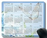 2022 Kalender Mauspad mit Feiertagen, Schmetterlingsblume Fliegende Nahaufnahme Gaming Mausmatte