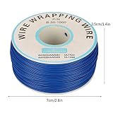 Langlebiges, Flexibles, Verzinntes Kupferkabel aus Silikon, 30 AWG, 1 Rolle Wire Wrap, Industrieller Einzelkern mit Kunststoffspule für Laptop-Motherboard (#5)