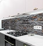 MyMaxxi | selbstklebende Küchenrückwand Folie ohne bohren | Aufkleber Motiv Mauer 01 | 60cm hoch | adhesive kitchen wall design | Wandtattoo Wandbild Küche | Wand-Deko | Wandgestaltung