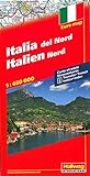 Hallwag Straßenkarten, Italien Nord: Mit Transitplänen und Index. e-Distoguide (Hallwag Strassenkarten)