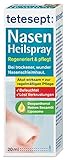 tetesept Nasen Heilspray – Nasenspray zur Regeneration und Pflege bei trockener, wunder Nasenschleimhaut – Nasenpflege mit Liposomen, Sesamöl & Dexpanthenol – 1 x 20