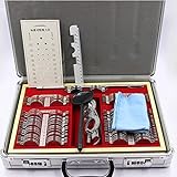 104 Stück Optische Testlinsen Set, Optische Linse Optometrie Felgenkoffer mit Messbrille Test Frame Evidence Box Aluminium Felge Kit