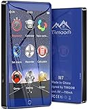 Timoom M7 MP3-Player Bluetooth 32GB mit 4.0 Touchscreen FM-Radio E-Book Video Datei Foto BT5.0 MP4-Player Unterstützung Erweiterbar auf bis zu 128 G.