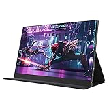 FURUIWUFENG Tragbarer Monitor 144Hz 2K tragbarer Monitor 15.6 '' HDR FHD IPS. Gaming mit. USB-C HDMI Externe Computeranzeige for PS4 PS5. Xbox-Switch. Pc. Telefon, 2560x1440. Portable Monitor
