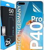 2x se® 3D SCHUTZFOLIE Transparent für Huawei P40 Pro,Selbstheilend, 100% Fingerabdruck & FaceID kompatibel, einfache blasenfreie Installation, Ultra-Klar, Stoß-Kratzfest, aus D