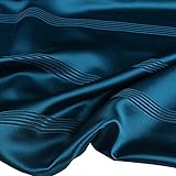 stoff Satin Stoff Futterstoff Für Abendkleidung Kleider Mode Basteln Dekorationen Pyjama 145 Cm Breit Meterware Verkauft(Color:Peacock blau)