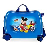 Disney Rucksack Lets Roll Mickey, blau, 50x49x20 cms, Kinderkoffer