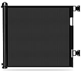MIOTEQ Türgitter-Rollo, 0–300 cm, Treppenschutzgitter, Hundetürgitter und Baby-Treppenschutzgitter, einziehbare Tür, ausziehbare Hundebarrieren for den Innen- und Außenbereich (Color : Black)