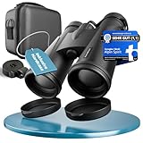 AlpinSpirit© Fernglas 10x42 inkl. Hardcase & Zubehör (Testsieger) – für Brillenträger - kompaktes & leichtes Fernglas - Feldstecher,wasserabweisend,FMC+BAK4, Binocular für Kinder & Erw