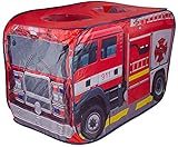 Best For Kids Spielzelt Feuerwehr Pop up Kinderzelt mit Automotiv Indoor Outdoor Kinderzelt, Feuerwehrauto