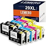 LEMERO SUPERX 29 XL Tintenpatronen für Epson 29XL für Epson Expression Home XP-235 XP-240 XP-245 XP-247 XP-330 XP-332 XP-335 XP-340 XP-342 XP-345 XP-430 XP-432 XP-435 XP-440 XP-442(4B/2C/2M/2Y)