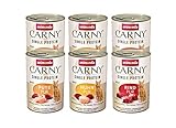 Carny Katzen Nassfutter Single Protein Mix Pur (6 x 400g), Katzenfutter mit nur einer Proteinquelle von animonda, für ausgew