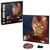 LEGO 31199 Art Marvel Studios Iron Man - Kunstbild, Wanddeko und Poster zum Basteln, DIY Puzzle für Erwachsene, tolles Geschenk