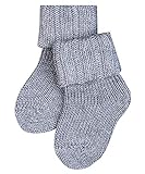 FALKE Unisex Baby Flausch B SO Socken, Blickdicht, Grau (Light Grey 3400), 74-80
