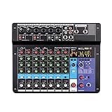 DJ-Ausrüstung Professioneller tragbarer 6-Kanal-Mixer Sound-Mischpult Computereingang 48 V Leistungsnummer Live-Übertragung A6