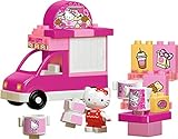BIG-Bloxx Hello Kitty Eiswagen- Bausteinset mit 26 Teilen inkl. 1 Hello Kitty Spielfigur, verbaubar mit bekannten Spielsteinen für Kinder ab 1,5 Jahren