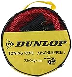 Dunlop Abschleppseil - Max 2800 Kg - 4 Meter lang - Rot