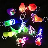 ZCOINS 12 Stück Mini Taschenlampe Toy Beleuchtung Schlüsselkette Great für Return Geschenke Lichter Party Bag Füllstoffe