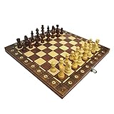 Schachspiel aus poliertem Glas, 3-in-1, Schachspiel, Backgammon und Zugluft, tolles handgefertigtes Spiel
