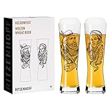 RITZENHOFF 3438001 Heldenfest #1 Weizenbierglas-Set, Glas, 607 milliliters