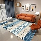 NW Plüsch Marokkanischer Leichter Luxus-Stil 3D-Gedruckter Teppich Wohnzimmer Schlafzimmer Quadratische Teppichbodenmatte