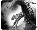 Yanteng Gaming Mouse Pad Custom, Leopard Wild Leopard rutschfeste Gummibasis Mousepad