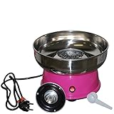HELO Zuckerwattemaschine Zuckerwatte Zuckerwattegerät Maschine Edelstahl 435W 29cm