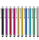 Mixoo Stylus Pen [10er Pack] Universelle kapazitive Touchscreen-Stifte für iPad, Tablets, Smartphones, Samsung Galaxy - Mehrere Farben