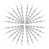 Speyang Reflektierende Vogelschreck Vogelabwehr, 24 Stück Reflektierende Windspirale, Abwehr von Vögeln, Obstbäume und Blumen Schützen