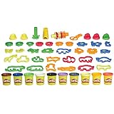 Play-Doh Tierabenteuer-Set mit 45 Knetwerkzeugen, 10 Dosen und Knetunterlage