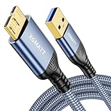 XGMATT Micro USB 3.0 Kabel 1M, Micro USB 3 Kabel,USB Externe Festplatte Kabel Kompatibel mit externen Festplatten WD, Toshiba Canvio, Seagate Erweiterung, Samsung Galaxy S5, Blau
