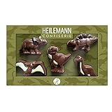 Heilemann Schokoladen-Figuren Themenpackung, Geschenkpackung Edelvollmilch, 100 g (Dinosaurier)