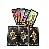 1 Set Tarot Deck Set Future Telling English Version Card Board Spiele Zubehör ???? Für Erwachsene 78 Karten