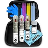 SD COLORS Magnetisches Grau, kompatibel mit Ford New Ausbesserungsstift, Reparaturset, 20 ML, Kratzer, Chip, Pinsel, Farbcode, Magnetgrau (Lack, Grundierung und Lack)