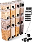 LINFELDT® Vorratsdosen mit Deckel Luftdicht - TOP VORRATSBEHÄLTER | Aufbewahrungsbox Küche - Küche Aufbewahrung & Organisation | Aufbewahrung Küche, Kitchen Gadgets (16er Set Dosen)