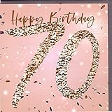 Belly Button Designs hochwertige Glückwunschkarte zum runden 70. Geburtstag.