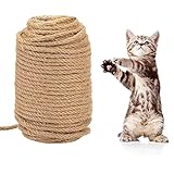 KATELUO Sisalseil,Sisalseil für Kratzbaum,Spielzeug für Katzen,50M Katzenkratz-Hanfseilzubehör zum Schutz von Katzenschleifklauenspielzeugen