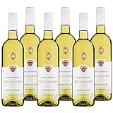 Oberrotweiler Muskateller QbA 2020 - Weißwein lieblich, frisch fruchtig süß im Geschmack - Badischer Qualitäts-Wein, Anbaugebiet Kaiserstuhl (6 x 0,75 l)