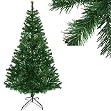 KESSER® Weihnachtsbaum künstlich PE 180cm mit 780 Spitzen , Tannenbaum künstlich Edeltanne Schnellaufbau inkl. Christbaum-Ständer, Weihnachtsdeko – PE grün 1,8m Tanne Weihnachten