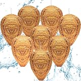 Palonu Wespennest zum Aufhängen, wasserdicht, Lockvogel, künstliche Hornissen, Wespennest für Zuhause, Garten, Hof, Outdoor, 4 Stück