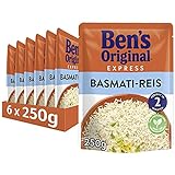 Ben's Original Express-Reis Basmati Reis, 6 Packungen (6 x 250g)