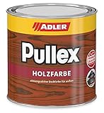 ADLER Pullex Holzfarbe - deckende Wetterschutzfarbe für Sanierung und Neuanstrich mit Schutz vor Bläue- und Schimmelpilz - RAL8011 Nussbraun 750ml