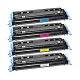 4 Logic-Seek Toner kompatibel mit HP Color Laserjet 1600 1600N 2600 2600N 2600NSE 2605 2605DN 2605DTN CM1015 MFP CM1017 Q6000A Q6001A Q6002A Q6003A Schwarz 2.500 Seiten Color je 2.500 Seiten.