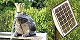 powershop11 Wasserspeier Froschkönig Guß 13 cm mit Solarpumpe Solaris 170